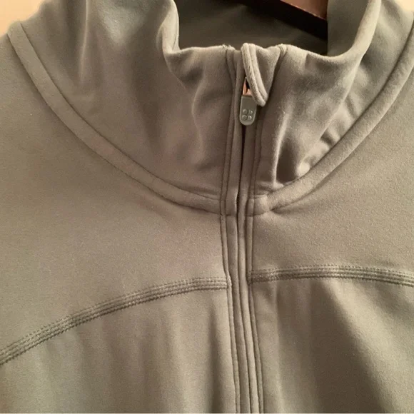 Sweaty Betty Super Soft Zip Up Bomber - NWT - Medium - Trek Green - Picture 5 of 13